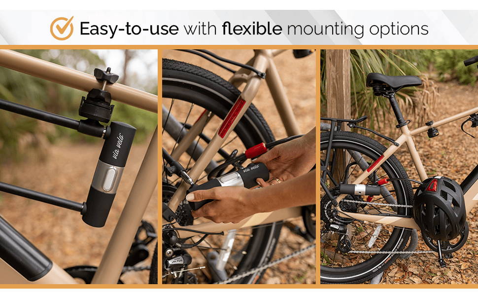 Via velo bike lock mount sale